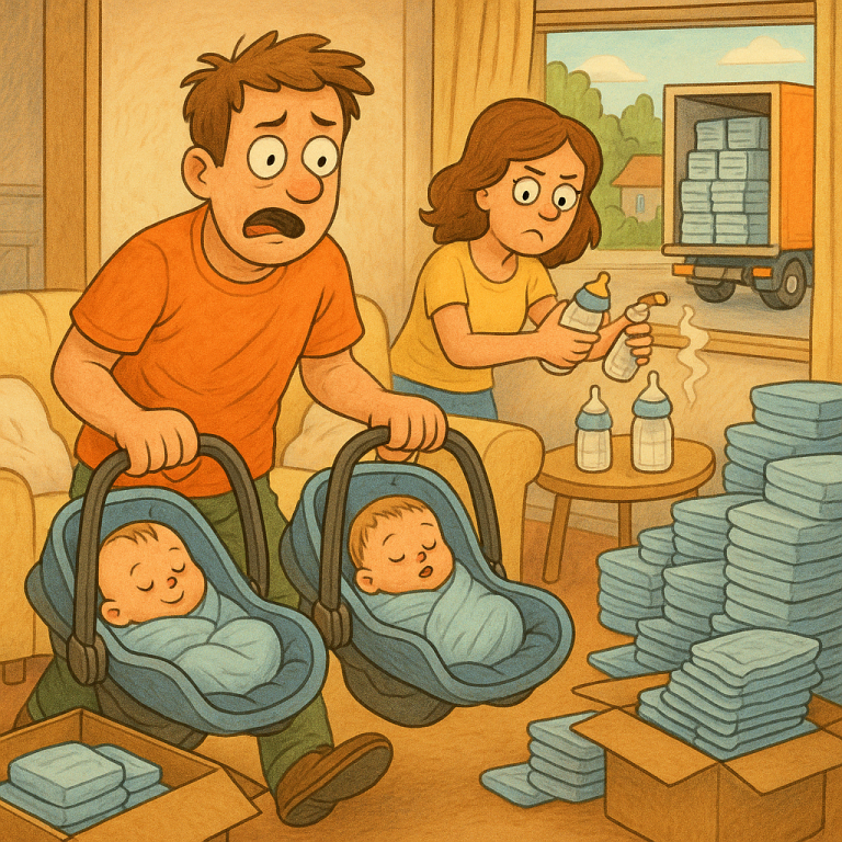 Windeln, Milch und Kinderbett – Wie bereite ich mein Zuhause auf Zwillinge vor?